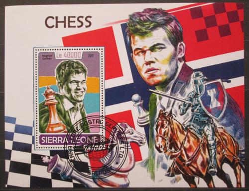 Poštovní známka Sierra Leone 2017 Slavní šachisti Mi# Block 1322 Kat 11€