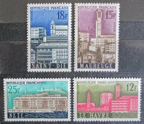 Poštovní známky Francie 1958 Mìsta Mi# 1188-91