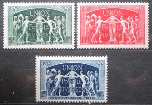 Poštovní známky Francie 1949 Alegorie Obchodní komory Mi# 868-70