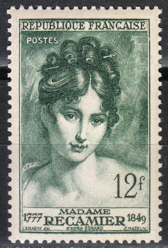 Poštovní známka Francie 1950 Juliette Récamier, spisovatelka Mi# 893