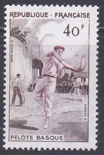 Poštovní známka Francie 1956 Pelota Mi# 1101 Kat 6€