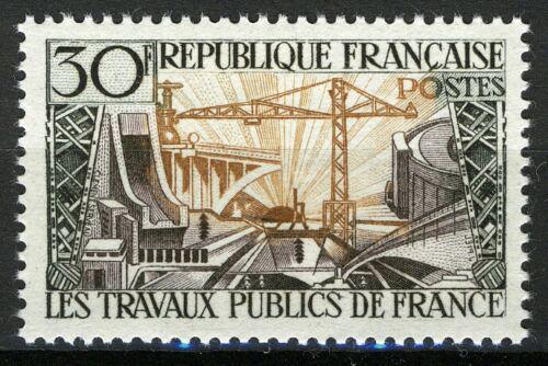 Poštovní známka Francie 1957 Veøejné stavby Mi# 1142
