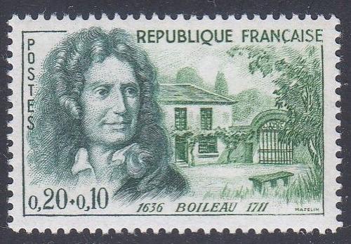 Poštovní známka Francie 1960 Nicolas Boileau-Despréaux, básník Mi# 1311