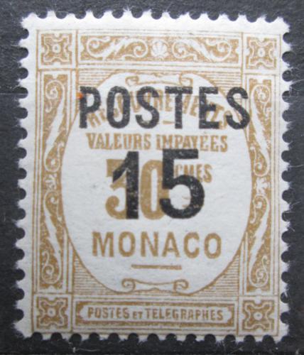 Poštovní známka Monako 1937 Doplatní pøetisk Mi# 151