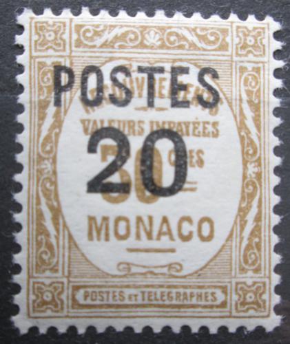 Poštovní známka Monako 1937 Doplatní pøetisk Mi# 152