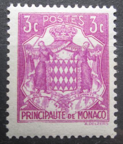 Poštovní známka Monako 1938 Státní znak Mi# 145