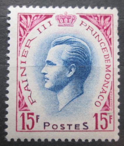 Poštovní známka Monako 1955 Kníže Rainier III. Mi# 509