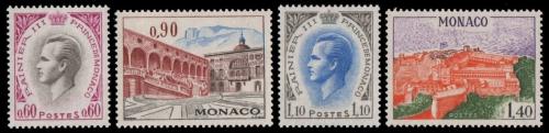 Poštovní známky Monako 1971 Kníže Rainier III. a palác Mi# 1017-20 Kat 10€