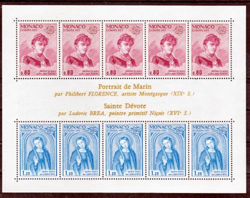Poštovní známky Monako 1975 Evropa CEPT, umìní Mi# Block 8 Kat 30€