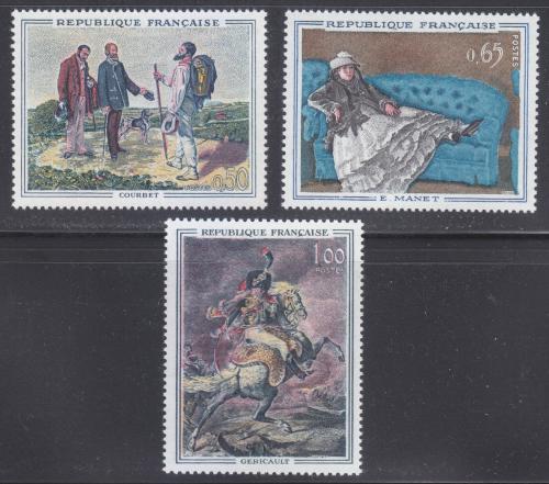 Poštovní známky Francie 1962 Umìní Mi# 1415-17 Kat 11€