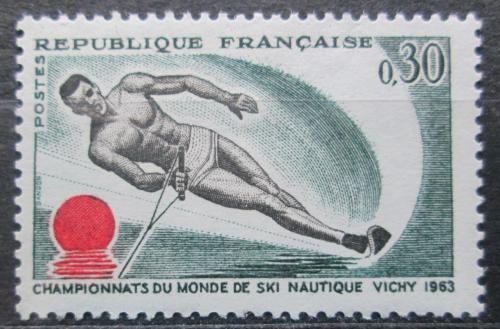 Poštovní známka Francie 1963 MS ve vodním lyžování Mi# 1449