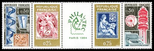 Poštovní známky Francie 1964 Výstava Philatec Mi# 1467-70