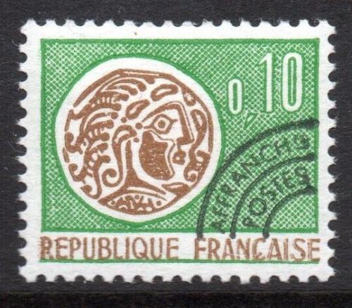 Poštovní známka Francie 1964 Keltská mince Mi# 1476