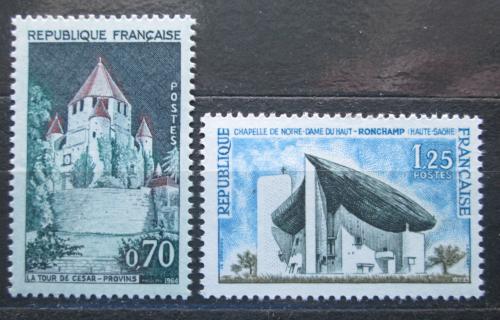 Poštovní známky Francie 1964 Turistické zajímavosti Mi# 1482-83