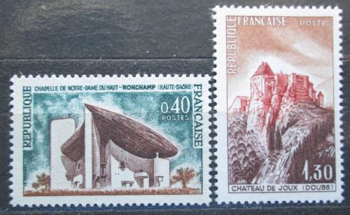Poštovní známky Francie 1965 Turistické zajímavosti Mi# 1498-99