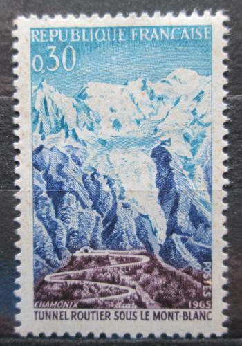 Poštovní známka Francie 1965 Tunel Mont-Blanc Mi# 1520