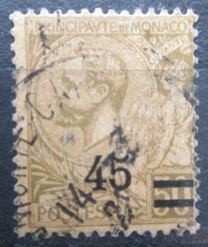 Poštovní známka Monako 1924 Kníže Albert I. pøetisk Mi# 70