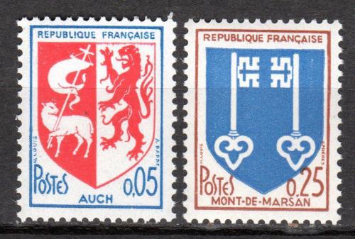 Poštovní známky Francie 1966 Znaky mìst Mi# 1534-35