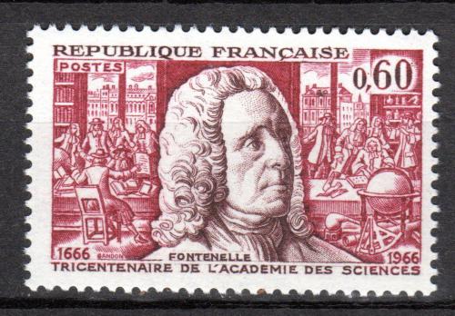 Poštovní známka Francie 1966 Bernard de Fontenelle Mi# 1548