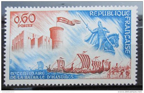 Poštovní známka Francie 1966 Bitva u Hastingsu, 900. výroèí Mi# 1549