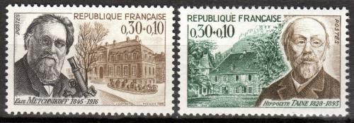 Poštovní známky Francie 1966 Osobnosti Mi# 1554-55