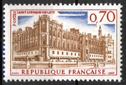Poštovní známka Francie 1967 Zámek Saint-Germain-en-Laye Mi# 1587