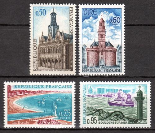 Poštovní známky Francie 1967 Turistické zajímavosti Mi# 1591-94