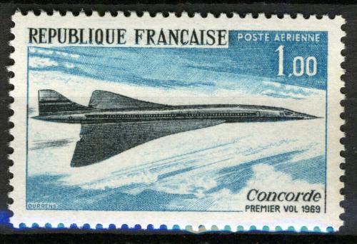 Poštovní známka Francie 1969 Concorde Mi# 1655