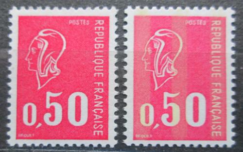 Poštovní známky Francie 1971 Marianne Mi# 1735 x-y