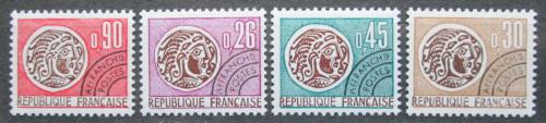 Poštovní známky Francie 1971 Keltské mince Mi# 1761-64 Kat 5€