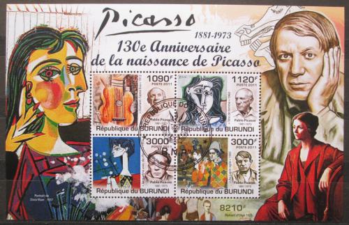 Poštovní známky Burundi 2011 Umìní, Pablo Picasso Mi# Block 189 Kat 9.50€