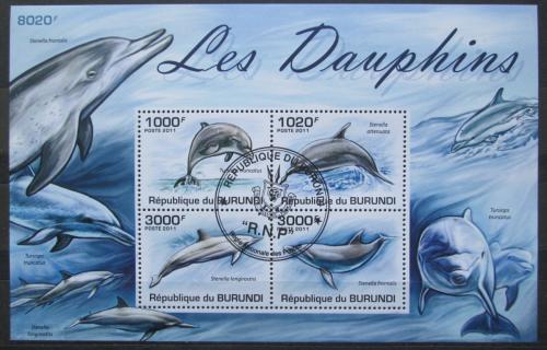 Poštovní známky Burundi 2011 Delfíni Mi# Block 161 Kat 9.50€