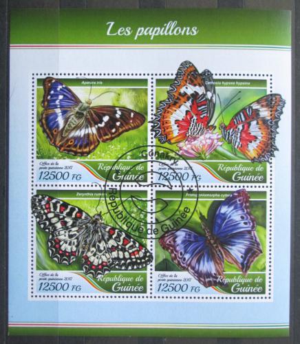 Poštovní známky Guinea 2017 Motýli Mi# 12545-48 Kat 20€