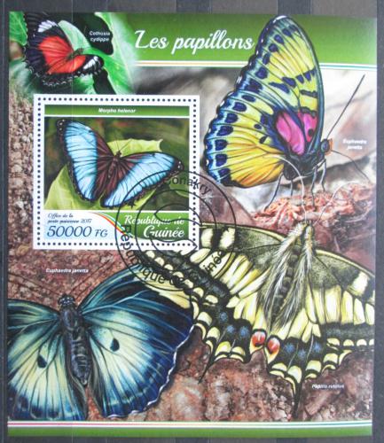 Poštovní známka Guinea 2017 Motýli Mi# Block 2805 Kat 20€