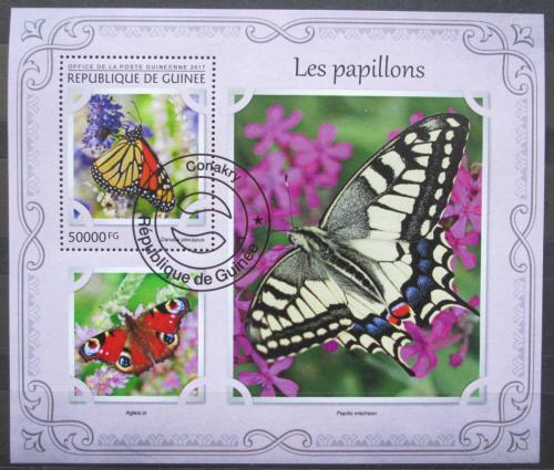 Poštovní známka Guinea 2017 Motýli Mi# Block 2730 Kat 20€
