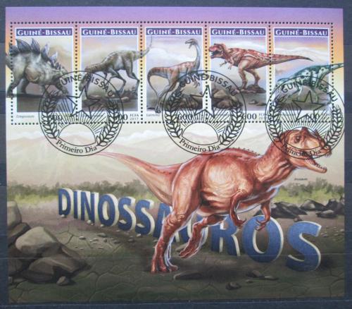 Poštovní známky Guinea-Bissau 2017 Dinosauøi Mi# 9170-74 Kat 11€