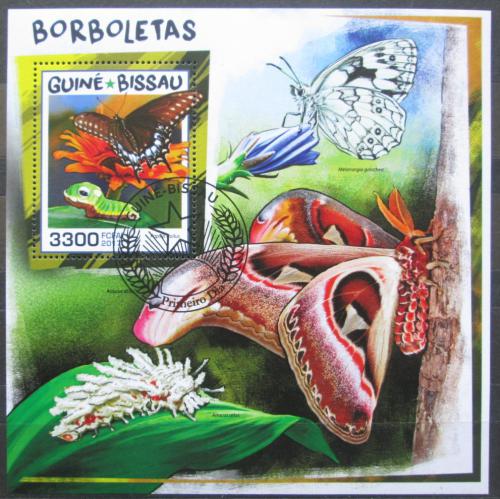 Poštovní známka Guinea-Bissau 2017 Motýli Mi# Block 1649 Kat 12.50€