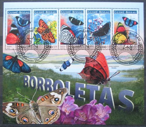 Poštovní známky Guinea-Bissau 2017 Motýli Mi# 9158-62 Kat 11€