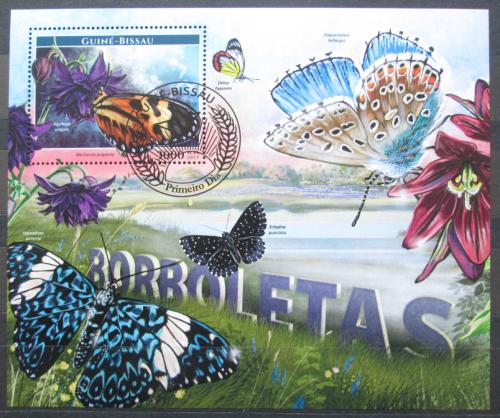 Poštovní známka Guinea-Bissau 2017 Motýli Mi# Block 1582 Kat 11€