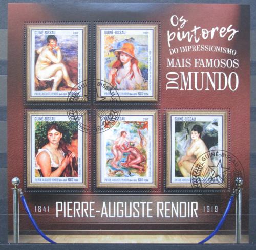 Poštovní známky Guinea-Bissau 2017 Umìní, Renoir Mi# 9284-88 Kat 12.50€