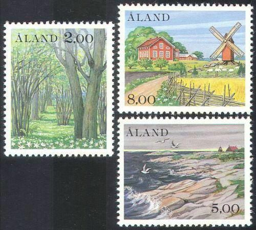 Poštovní známky Alandy 1985 Pøíroda Mi# 11-13 Kat 7€