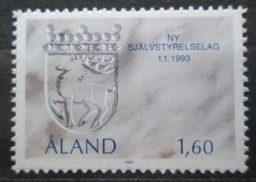 Poštovní známka Alandy 1993 Státní znak Mi# 65