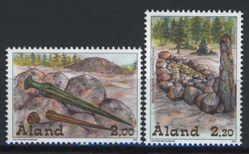 Poštovní známky Alandy 1999 Doba bronzová Mi# 153-54