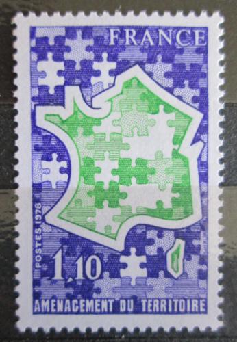 Poštovní známka Francie 1978 Mapa zemì Mi# 2072