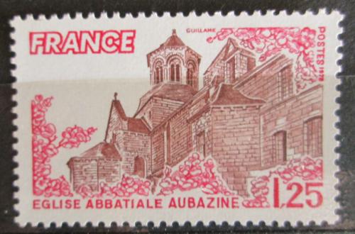 Poštovní známka Francie 1978 Opatství Obazine Mi# 2074