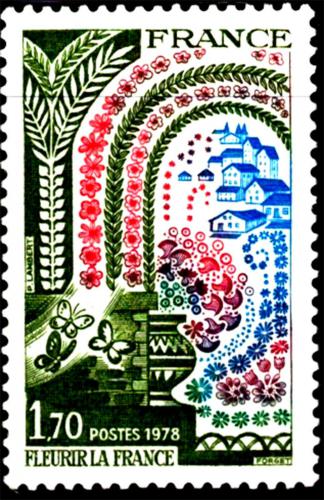 Poštovní známka Francie 1978 Kampaò Kvetoucí Francie, 20. výroèí Mi# 2095