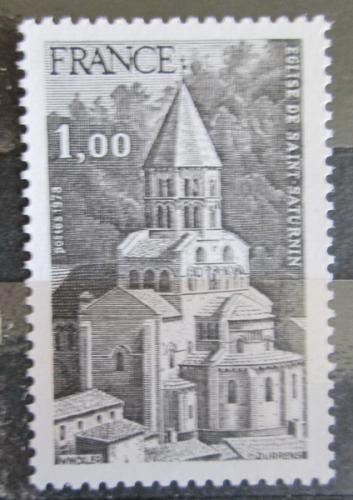 Poštovní známka Francie 1978 Kostel v Saint-Saturnin Mi# 2109