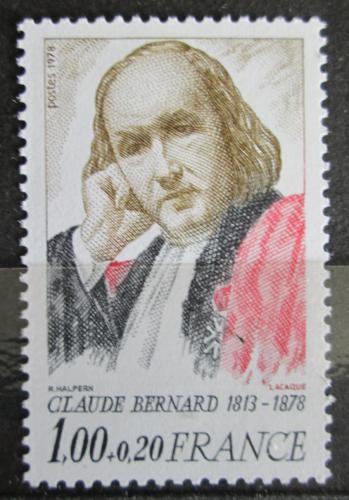Poštovní známka Francie 1978 Claude Bernard, fyziolog Mi# 2117