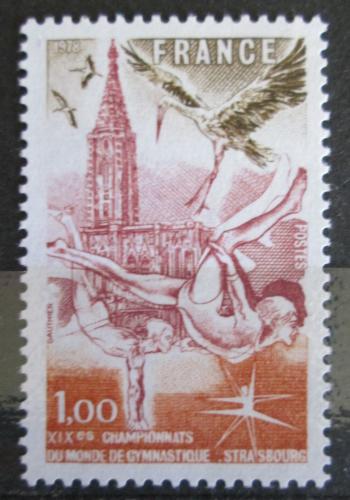 Poštovní známka Francie 1978 MS ve sportovní gymnastice Mi# 2124