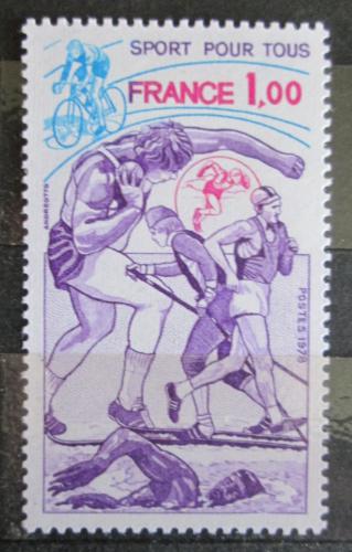Poštovní známka Francie 1978 Sport Mi# 2125